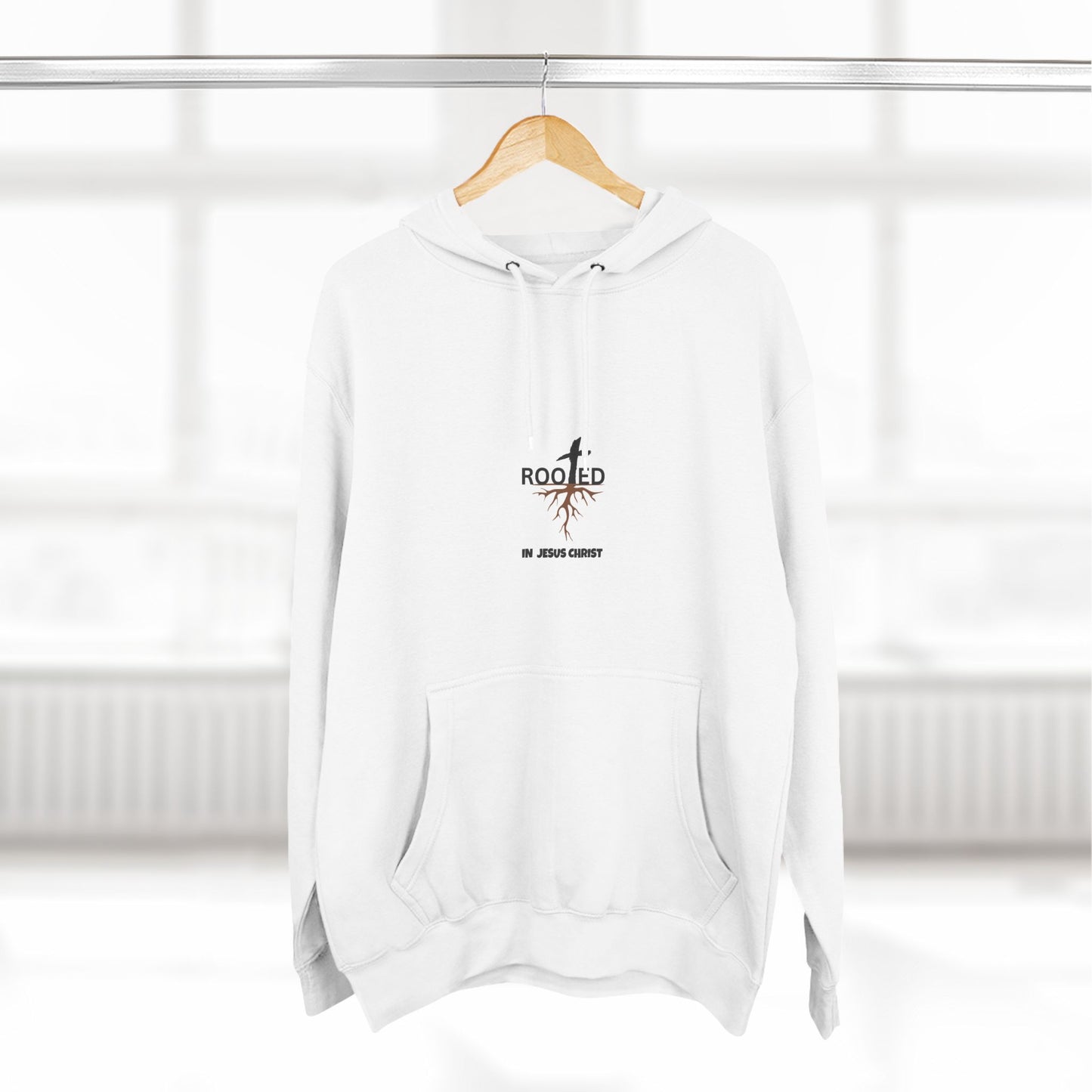 Rooted in Christ Fleece Hoodie - Cozy Faith-Inspired Apparel